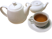 Чай зеленые кольца в чайнике / Green tea rings in kettle 