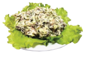 Куриный с шампиньонами / Chicken salad with champignons